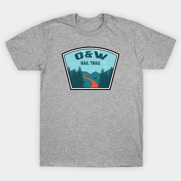 O&W Rail Trail T-Shirt by esskay1000